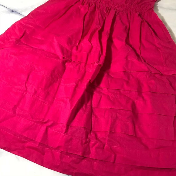 Anthropologie Maeve Hot Pink Strapless Dress - Picture 2 of 7